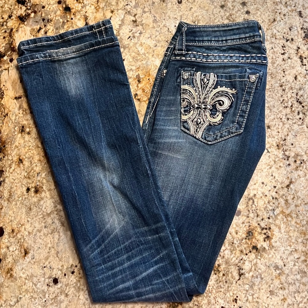 Ripped Miss Me jeans | boot cut | size 24